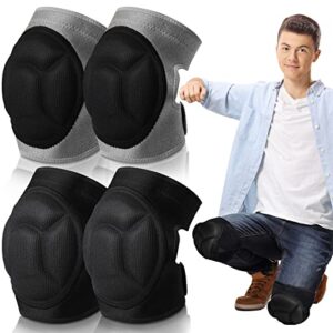 berlune 2 pairs knee pads for gardening cleaning knee pads knee pads for men construction work kneepads with thick foam, anti slip collision avoidance kneepads for garden construction flooring