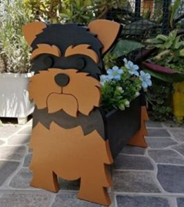 akwfunz plant pot garden decoration wooden cute animal shape design storage multifunction decorations