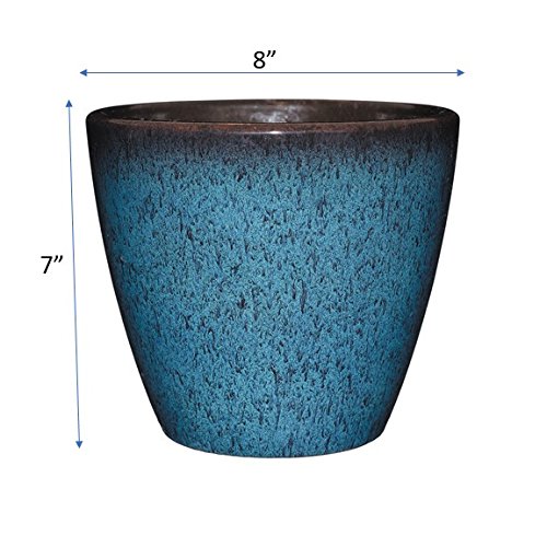 Classic Home and Garden 807-375R Premiere Collection Planter, Vogue 8", Indigo