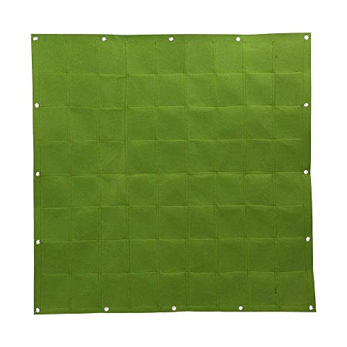 72 Pocket Vertical Wall Garden Planter,Wall Hanging Planting Bags for Garden Indoor Outdoor (Green)