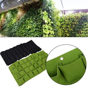 72 Pocket Vertical Wall Garden Planter,Wall Hanging Planting Bags for Garden Indoor Outdoor (Green)