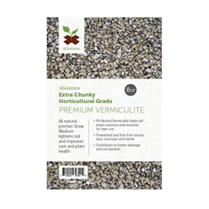 8 Quarts xGarden Horticultural Grade Premium Vermiculite - Extra Chunky