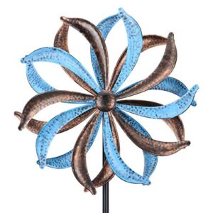 wind spinner, premium kinetic wind sculpture metal windmill for outdoor yard patio lawn & garden