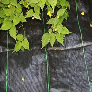 MTB 3 Ft Width by 50 Ft Length Landscape Fabric, Woven Weed Barrier, PP Black