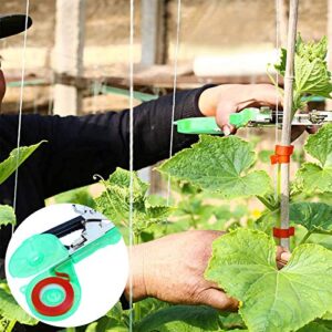 Plant Tying Machine, Plant Tying Gardening Tape Tool with 10 Rolls of Tapes and a Box of Staple for Vegetable, Grape, Tomato, Cucumber, and Flower