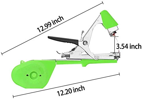 Plant Tying Machine, Plant Tying Gardening Tape Tool with 10 Rolls of Tapes and a Box of Staple for Vegetable, Grape, Tomato, Cucumber, and Flower