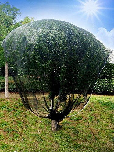 Agfabric Black Bird Netting Insect Barrier Garden Plant Cover, in-Shape Bag with Rope