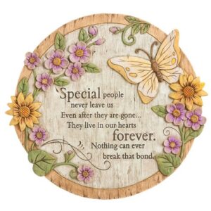 evergreen special people never leave us garden memorial stone | outdoor safe | 12-inch | remembrance gift | décor for homes, lawn and garden