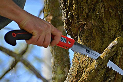 EZ KUT Wow Folding Saw 10 Inch - Foldable Hand Saw for Trees and Wood Cutting Folding Camping Saw Small - Folding Pruning Saw for Tree Trimming Pruning Knife Folding Bone Saw Hunting Pocket Saw Steel