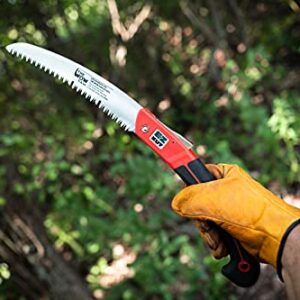 EZ KUT Wow Folding Saw 10 Inch - Foldable Hand Saw for Trees and Wood Cutting Folding Camping Saw Small - Folding Pruning Saw for Tree Trimming Pruning Knife Folding Bone Saw Hunting Pocket Saw Steel