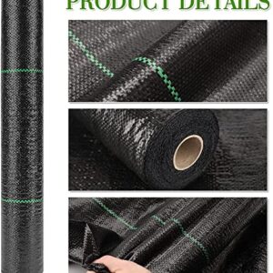 4ft x 100 ft Weed Barrier Landscape Fabric Heavy Duty Weed Control Fabric Eco-Friendly Ground Cover Weed Cloth