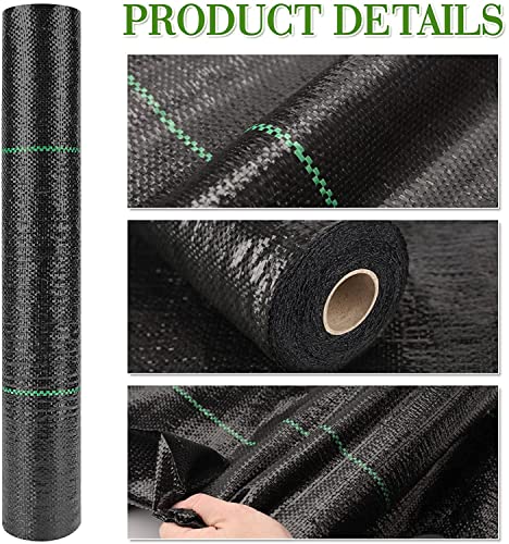 4ft x 100 ft Weed Barrier Landscape Fabric Heavy Duty Weed Control Fabric Eco-Friendly Ground Cover Weed Cloth