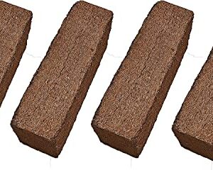 Verdana Coconut Fiber Potting Mix – 5 Lb Pack - 4x 1.25 Lb Compressed Bricks - Coco Coir, Coco Peat, Coir Pith - Alternative to Peat Moss – Soilless Growing Medium - Low EC, Optimum pH, High Expansion