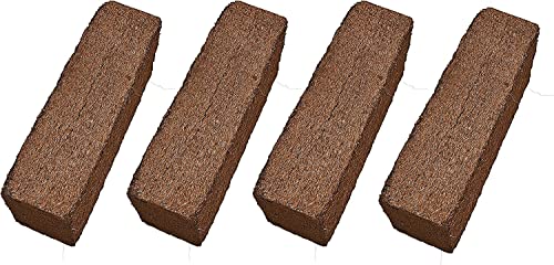 Verdana Coconut Fiber Potting Mix – 5 Lb Pack - 4x 1.25 Lb Compressed Bricks - Coco Coir, Coco Peat, Coir Pith - Alternative to Peat Moss – Soilless Growing Medium - Low EC, Optimum pH, High Expansion