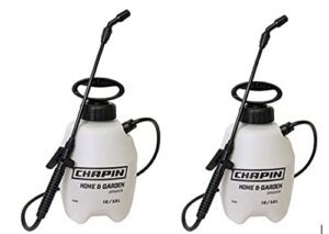 chapin international chapin 16109 1-gallon home and garden sprayer-2 pack, 1 gallon 2-pack, translucent
