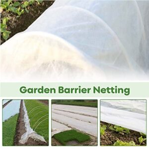 garden netting insect pest barrier bird netting for garden protection 5*50ft reusable floating row cover for vegetables fruit plant covers freeze protection