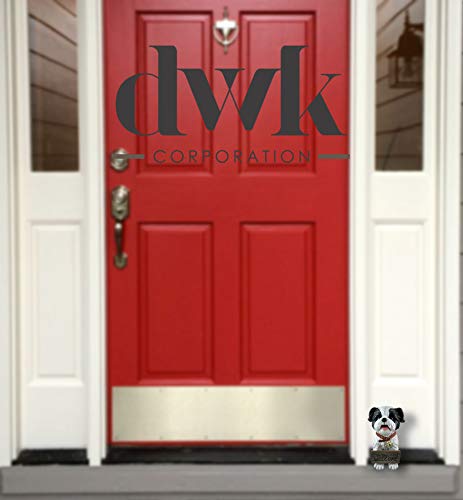 DWK Front Porch Dog Outdoor Welcome Sign Decorative Statue | Cute Dog Welcome Sign for Front Porch Standing | Decorative Garden Statues - Shih Tzu