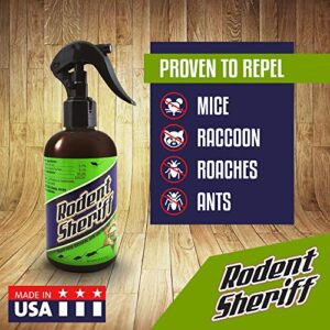 Rodent Sheriff Pest Control - Ultra-Pure Peppermint Spray Repellent - Naturally Repels Mice, Raccoons, Ants, and More - Made in USA (2)