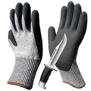 proganda 2 pairs grip cut resistant gardening gloves level 5 protection for outdoor diy garden fishing car multipurpose