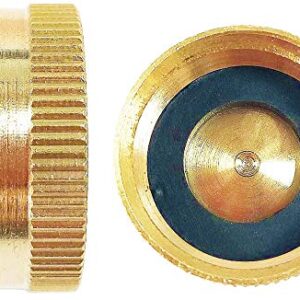 YOUHO Garden Hose Brass Hose Cap with Washers, 3/4GHT， Garden Hose Fitting Water Hose Connectors Garden Hose Extension Garden Hose Repair Garden Hose Fitting(2 PCS)