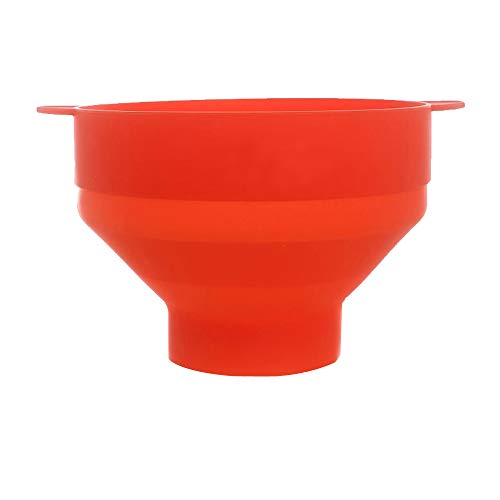 Silicone Microwave Popcorn Popper with Lid for Home Microwave Popcorn Makers with Handles Collapsible Popcorn Bowl