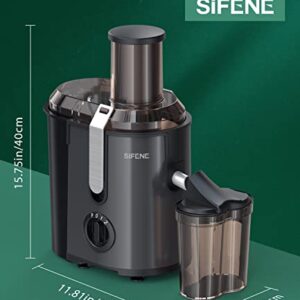 SIFENE Juicer Machine, 800W Juicer with 3.2" Big Mouth for Whole Fruits and Veggies, Juice Extractor with 3 Speeds Settings, Easy to Clean