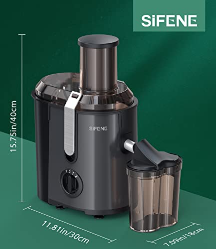 SIFENE Juicer Machine, 800W Juicer with 3.2" Big Mouth for Whole Fruits and Veggies, Juice Extractor with 3 Speeds Settings, Easy to Clean