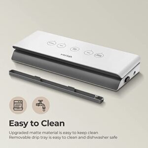 Vacuum Sealer, voriah Vacuum Sealer Machine with Automatic Air Sealing System for Food Storage, Sous Vide, Touch Control, Safety Certified