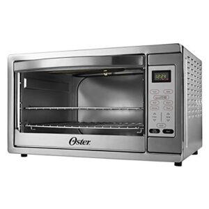 oster toaster oven, 7-in-1 countertop toaster oven, 10.5″ x 13″ fits 2 large pizzas, stainless steel