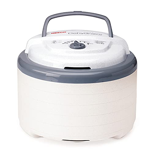 NESCO FD-75A Snackmaster Pro Food Dehydrator, For Snacks, Fruit, Beef Jerky, Gray