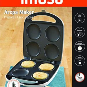 IMUSA USA 4 Slot Electric Arepa Maker with Nonstick Surface (1,200-Watts)