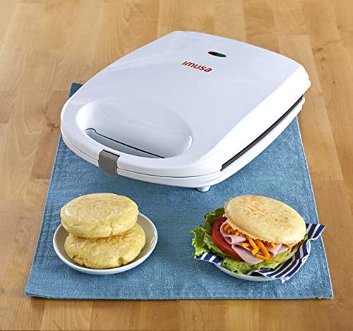 IMUSA USA 4 Slot Electric Arepa Maker with Nonstick Surface (1,200-Watts)