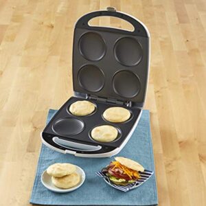 IMUSA USA 4 Slot Electric Arepa Maker with Nonstick Surface (1,200-Watts)