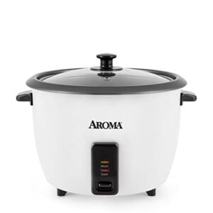 aroma housewares 32-cup (cooked) (16-cup uncooked) pot style rice cooker (arc-7216ng) , white