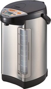 zojirushi america cv-dcc50xt ve hybrid water boiler and warmer, 5-liter, stainless dark brown