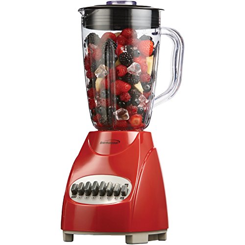 Brentwood JB-220R 12-Speed + Pulse Blender, Red