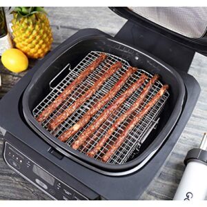 Geesta Dehydrator Rack Stainless Steel Stand Compatible with Ninja Foodi AG300, AG300C, AG301, AG301C, AG302, AG400, IG301A Ninja Foodi Grill Accessories