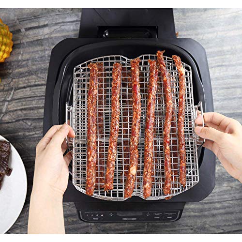 Geesta Dehydrator Rack Stainless Steel Stand Compatible with Ninja Foodi AG300, AG300C, AG301, AG301C, AG302, AG400, IG301A Ninja Foodi Grill Accessories