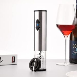 CIRCLE JOY Electric Wine Opener, Battery Wine Opener, Wine Bottle Opener, Electric Corkscrew, Wine Puller, Wine Screwpull, Uncorker, Cork Remover, Stainless Steel