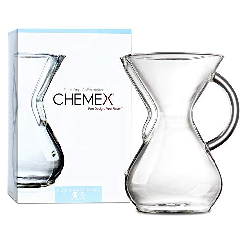 Chemex Pour-Over Glass Coffeemaker - Glass Handle Series - 6-Cup - Exclusive Packaging