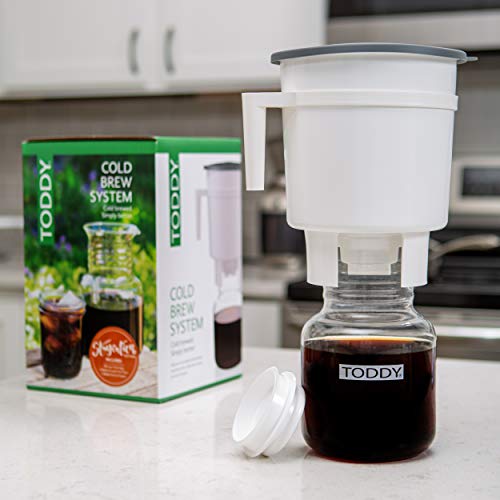 Toddy® Cold Brew System - Staycation Edition, white, 7.25 x 7.25 x 12.5 inches