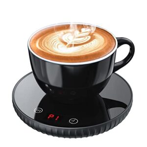 coffee mug warmer, tadpole mug warmer for 2-temp setting, electric candle cup warmer with 8h auto shut off, coffee warmer for desk home office, beverage warmer for coffee,milk,tea,cocoa (no cup)