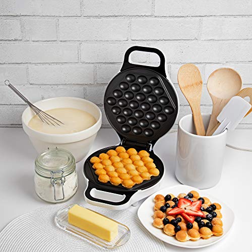 MasterChef Bubble Waffle Maker- Electric Non stick Hong Kong Egg Waffler Iron Griddle w FREE Recipe Guide- Ready in under 5 Minutes