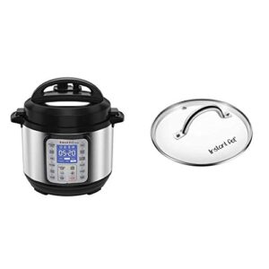 instant pot duo plus mini 3 quart 9-in-1 electric pressure cooker, 15 one-touch programs & tempered glass lid, clear 7.6 inch, mini 3 quart