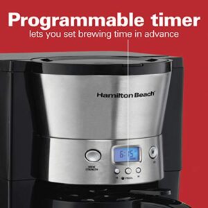 Hamilton Beach (46899A Programmable 10-Cup Thermal Coffee Maker, Stainless steel