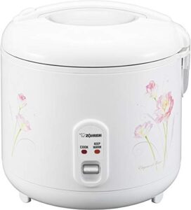 zojirushi ns-rpc18fj rice cooker and warmer, 10-cup (uncooked), tulip