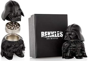 star wars grinder, darth vader spice grinder, perfect size 2″ 3-pieces with gift box