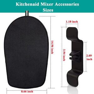 Mixer Slider Mat with 2 Cord Organizers for Stand Mixer, Kitchen Aid Mixers Accessories and Attachments, Mixer Mover Sliding Mat Pad for Countertop Appliances