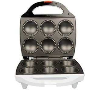 MasterChef Mini Pie and Quiche Maker- Pie Baker Cooks Homemade 6 Small Pies and Quiches in Minutes- Non-stick Cooker w Dough Cutting Circle for Easy Measurement, Birthday Gift