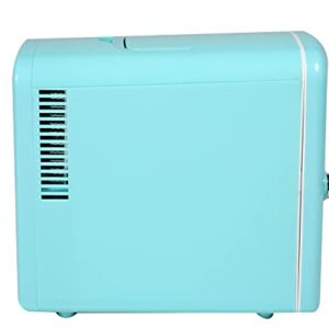 Frigidaire EFMIS175-BLUE Portable Mini Fridge-Retro Extra Large 9-Can Travel Compact Refrigerator, Blue, 6 Liters